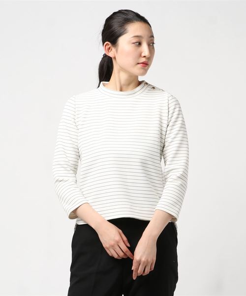 12Twelve Agenda（トゥエルブ アジェンダ） tシャツ 肩釦ハイネック 