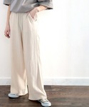 ワイドパンツ パンツ さらり、軽やか。リラック...の詳細画像3