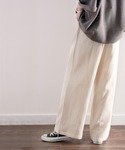 ワイドパンツ パンツ さらり、軽やか。リラック...の詳細画像4