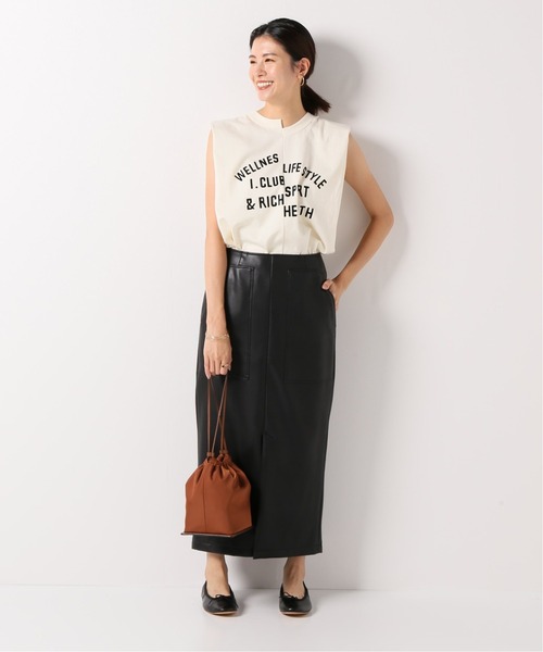 tシャツ Tシャツ 【INSCRIRE/アンスクリア】WELLNESSフロッキーTシャツ