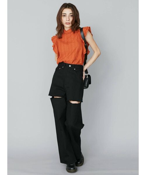 タンクトップ コットンレースラッフルノースリーブトップス|ZOZOTOWN PayPayモール店|09