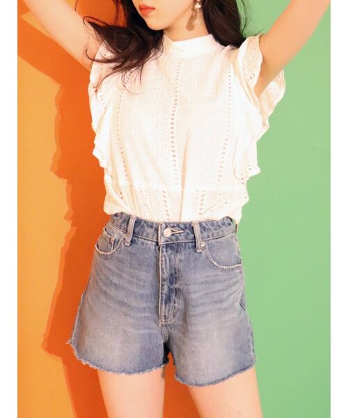 タンクトップ コットンレースラッフルノースリーブトップス|ZOZOTOWN PayPayモール店|11