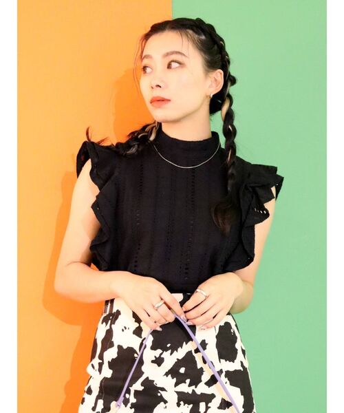 タンクトップ コットンレースラッフルノースリーブトップス|ZOZOTOWN PayPayモール店|15