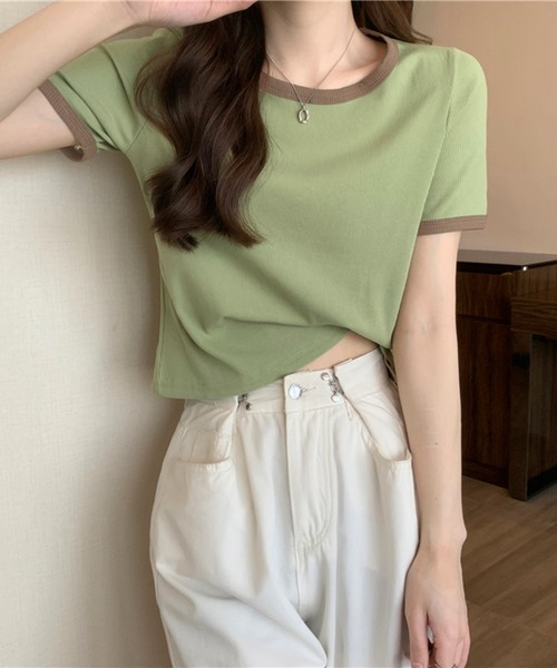  ★半袖 クルーネック Luminis トップス Tシャツ クルーネック／半袖・ドゥクラッセTシャツ/40代50代からの