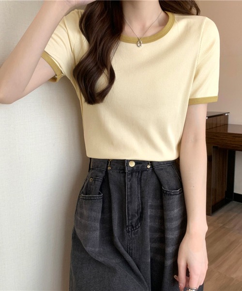  ★半袖 クルーネック Luminis トップス Tシャツ Goodwear (グッドウェア) USAコットン ポケット クルーネック
