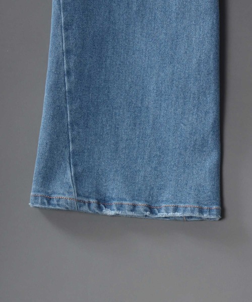 SITRY ジーンズ stretch denim loose flared pants/ストレッチ