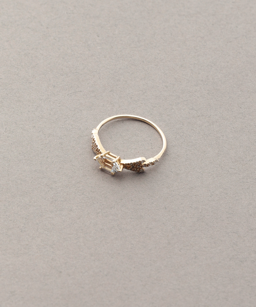 Lilas K10 ユルカーブ2ラインリング 13号 ネジリカーブラインリング K10（リング）｜Lilas（リラ）の通販