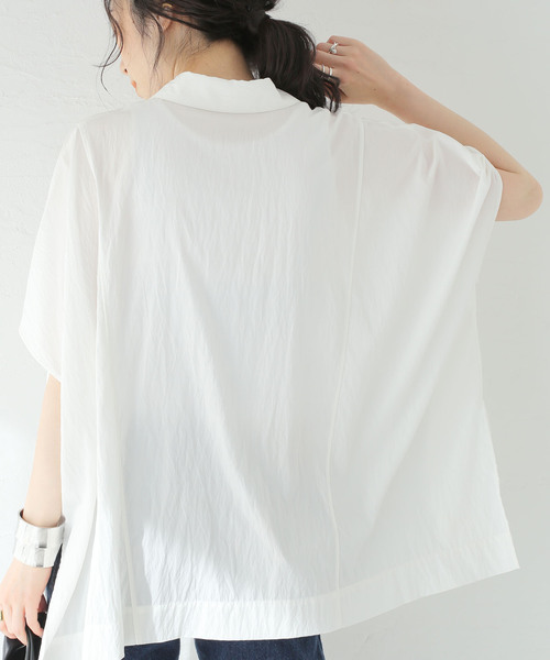 シャツ ブラウス ポプリンスイッチングシャツ JOURNAL