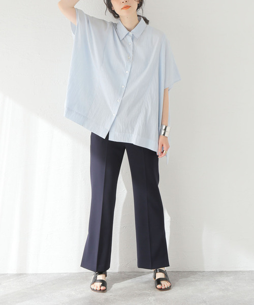 シャツ ブラウス ポプリンスイッチングシャツ JOURNAL
