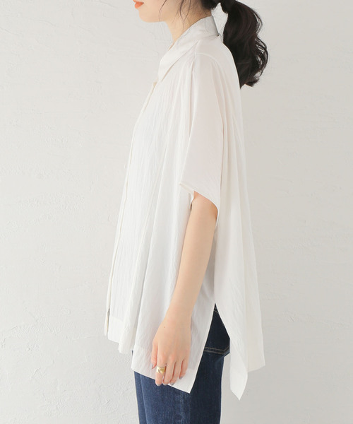 シャツ ブラウス ポプリンスイッチングシャツ JOURNAL