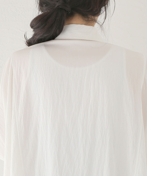 シャツ ブラウス ポプリンスイッチングシャツ JOURNAL