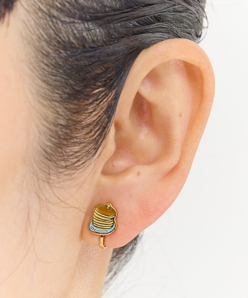 BUTTON＆CUFFLINKS イヤリング ボタンアンドカフリンクス：リラックマ