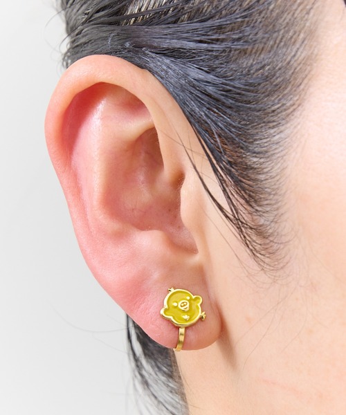 BUTTON＆CUFFLINKS イヤリング ボタンアンドカフリンクス：リラックマ