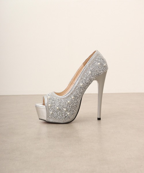 LibertyDoll（リバティードール） パンプス ビジュー付き ハイヒール