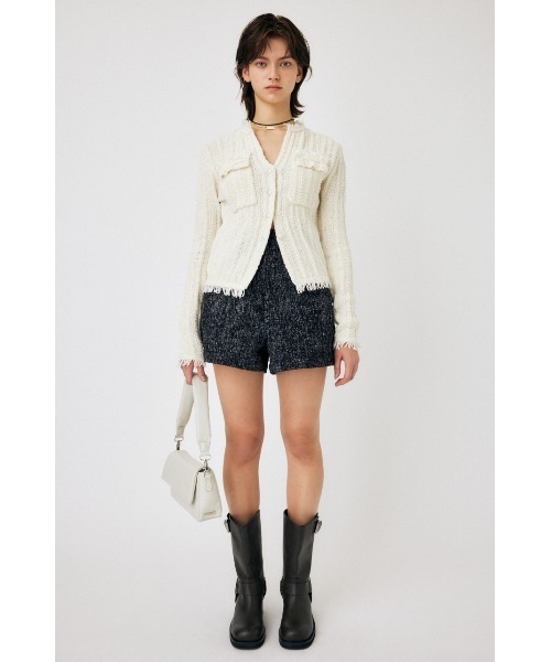 MOUSSY パンツ HW TWEEDY ショートパンツ レディース : ZOZOTOWN