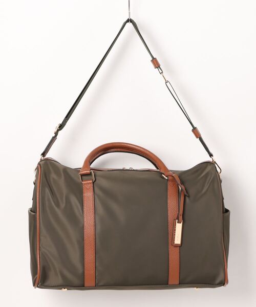 Ungrid（アングリッド） ボストンバッグ 牛革 × ナイロン ラージ