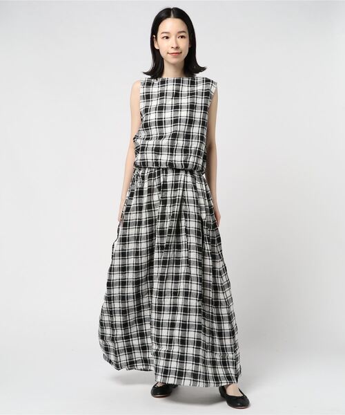 【美品♡】UNITED ARROWS ノースリーブ ワンピース フリー ブルー 1600025Y0038_l1_a005.jpg