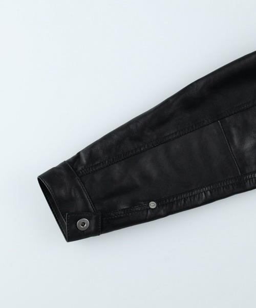 革ジャン ライダース 「Salt＆Pepper」レザートラッカー ジャケット