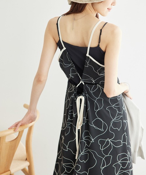 leinwande フリンジキャミワンピース leinwande ワンピース 「leinwande（ラインヴァンド）」Hand