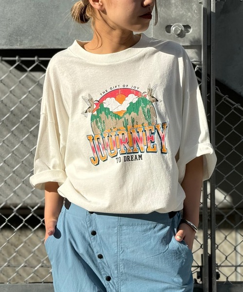 くらしを楽しむアイテム CIAOPANIC 「ユニセックス」オーバーサイズピグメント tシャツ ミュージシャン