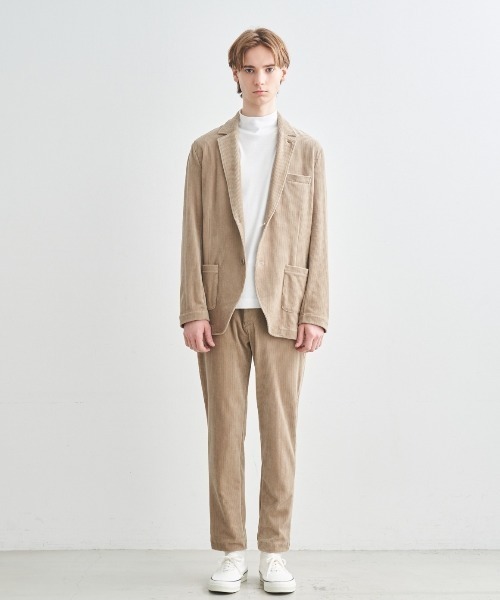 美品✨ アディダスオリジナルス テーラード ジャケット コーデュロイ 3本ライン three dots（スリー ドッツ） ジャケット テーラードジャケット カット