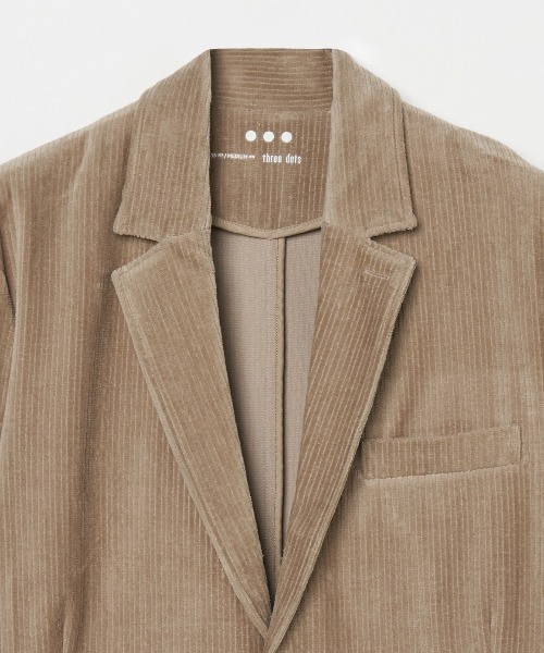 three dots（スリー ドッツ） ジャケット テーラードジャケット カット