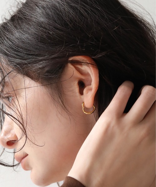 TEN. ピアス 18KGP ペアーピアス レディース メンズ : ZOZOTOWN