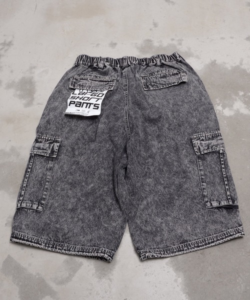 ハーフパンツ ダメージジーンズ デニム ウォッシュ加工 レトロ MGV ジーンズ ダメージ加工デニムハーフパンツ メンズ