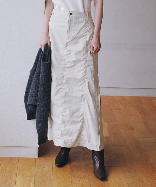 MANOF（マノフ） スカート SIDE ZIP LONG SKIRT : ZOZOTOWN Yahoo!店