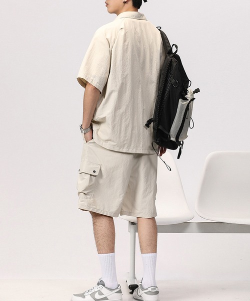 ブラウス シャツ aimoha outdoorユニセックス　ポケット　シャツ レディース メンズ aimoha ブラウス シャツ outdoorユニセックス ポケット シャツ