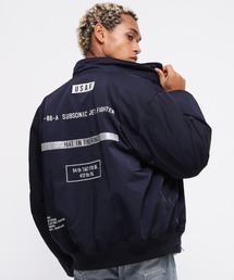 ma1 ma-1 STENCIL JACKET ”HAT IN THE RING” / ステンシル ジャケット ”ハット イン ザ リング”/ AVI｜ZOZOTOWN Yahoo!店