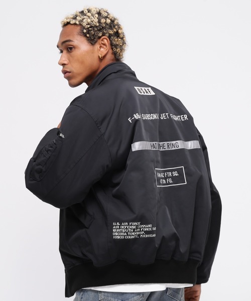 AVIREX ma1 ma-1 STENCIL JACKET ”HAT IN THE RING