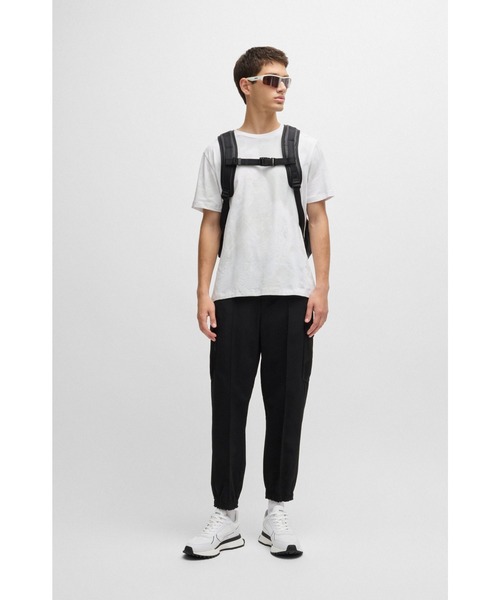 BOSS ミックスマテリアル スニーカー サイドパネル ラージロゴ BOSS（HUGO BOSS） スニーカー ラージBOSSロゴ ミックス
