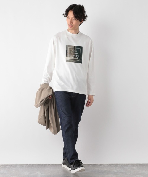 GLOBAL WORK（グローバルワーク） tシャツ ヘビロッTEE/プリント/長袖