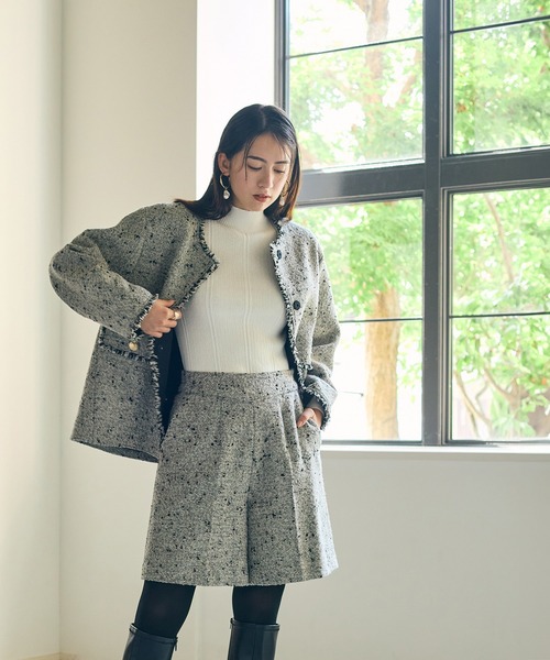 Audie a Muses パンツ ウールカルゼショートパンツ レディース 