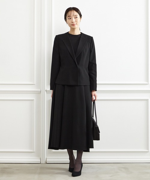 emmi 黒 ダブルブレスト テーラードジャケット emmi（エミ）の「【emmi atelier】ダブルブレストジャケット