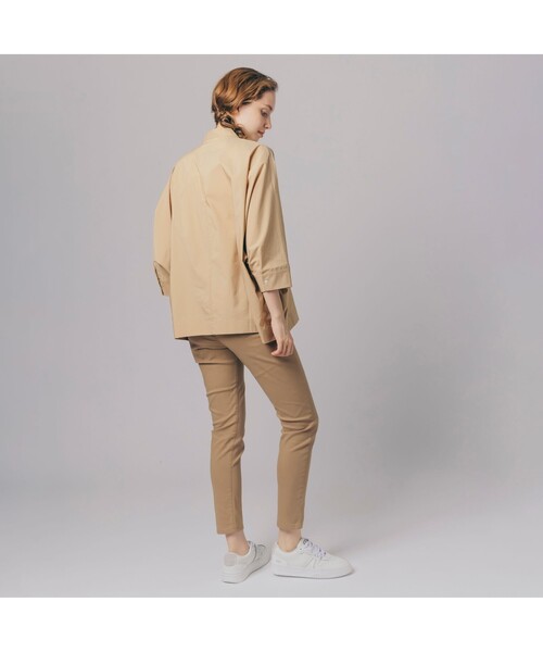 [LACOSTE] 7 минут рукав блуза 34 белый женский 