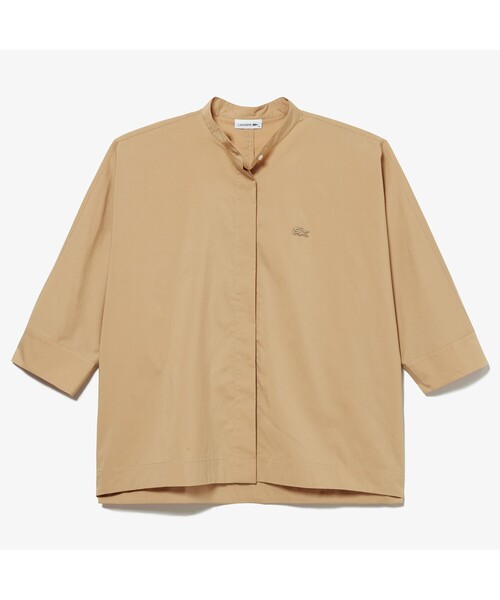 [LACOSTE] 7 минут рукав блуза 34 белый женский 
