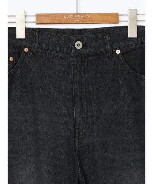Lugnoncure パンツ バレルレッグバギーデニムパンツ レディース
