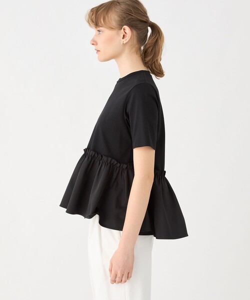 「BALLSEY」 半袖カットソー 36 ブラック レディース Ballsey 「BALLSEY」 半袖カットソー 36 ブラック レディース