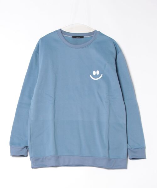 D'ONT WORRY BE HAPPY スウェットトレーナー ニコちゃん スマイリー ニコちゃん トレーナー[品番：HU000004316]｜chil2