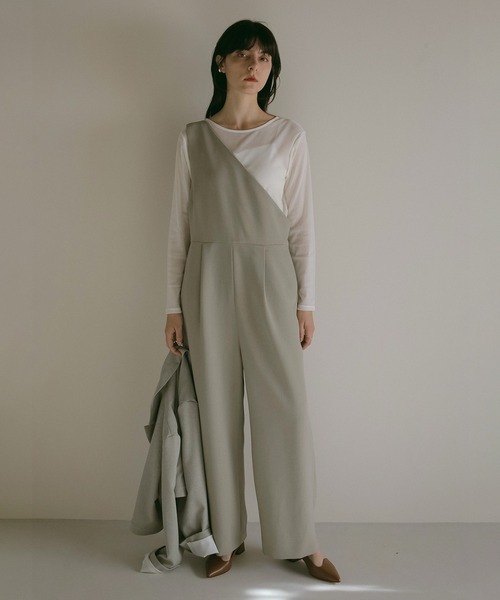 サロペット・オーバーオール・オールインワン TAILORED ALL IN ONE MANOF MANOF（マノフ） サロペット オーバーオール ONE SHOULDER ALL IN ONE