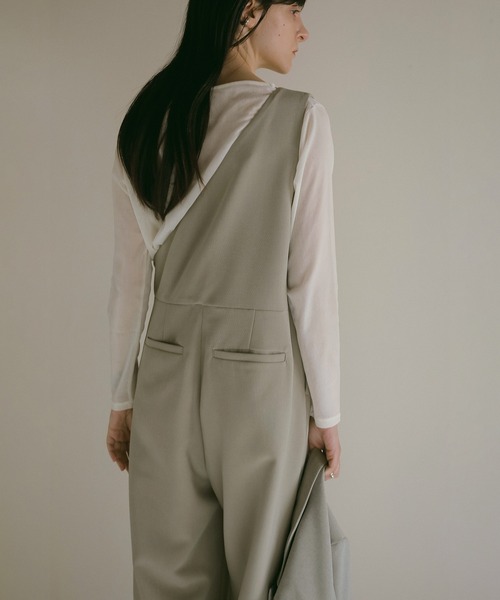 サロペット・オーバーオール・オールインワン TAILORED ALL IN ONE MANOF MANOF（マノフ） サロペット オーバーオール ONE SHOULDER ALL IN ONE