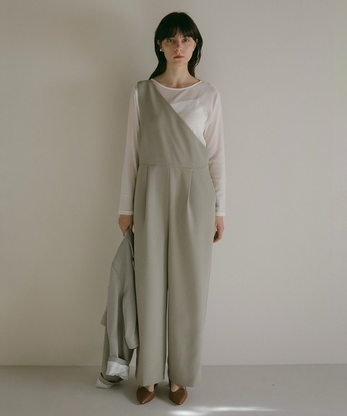 サロペット・オーバーオール・オールインワン TAILORED ALL IN ONE MANOF MANOF（マノフ） サロペット オーバーオール ONE SHOULDER ALL IN ONE