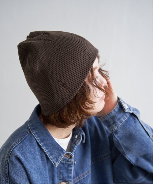 notch. ニット帽 ニットキャップ ダメージニットビーニー レディース