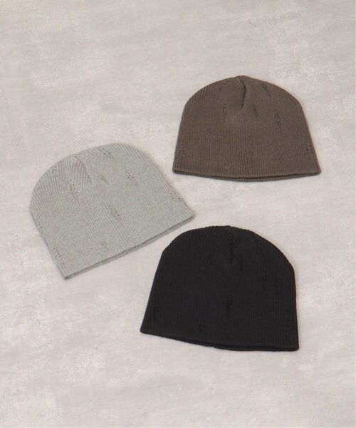 notch. ニット帽 ニットキャップ ダメージニットビーニー レディース