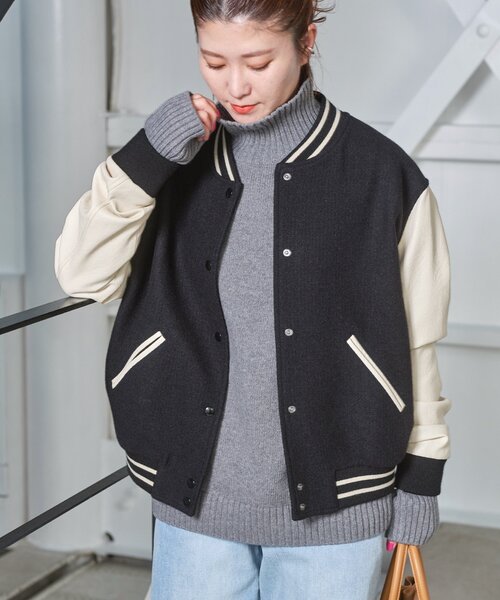Spick & Span 黒 スタジャン 38 Spick＆Span（スピック アンド スパン） 「Spick & Span」 スタジャン
