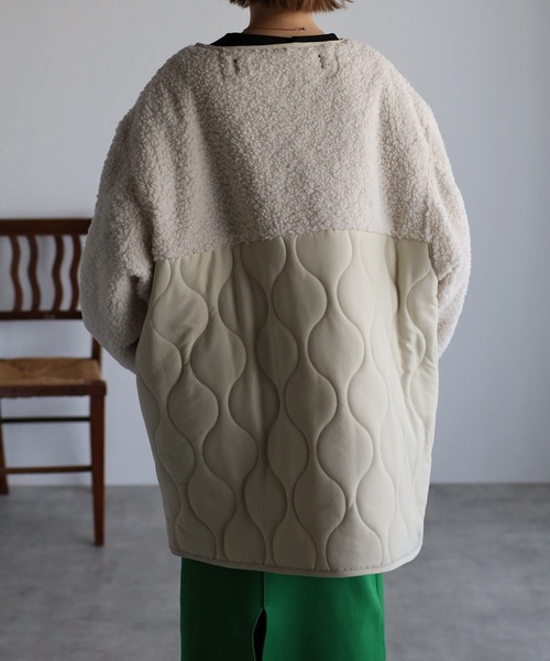 r.（アールドット） ノーカラーコート FREE アイボリー レディース