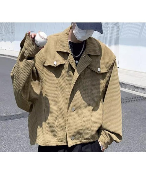revertical コート ジャケット ワッフルショート丈ジャケット メンズ