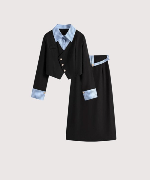 LA POMME petit（ラポミ・プチ） セットアップ プレッピーエレガント